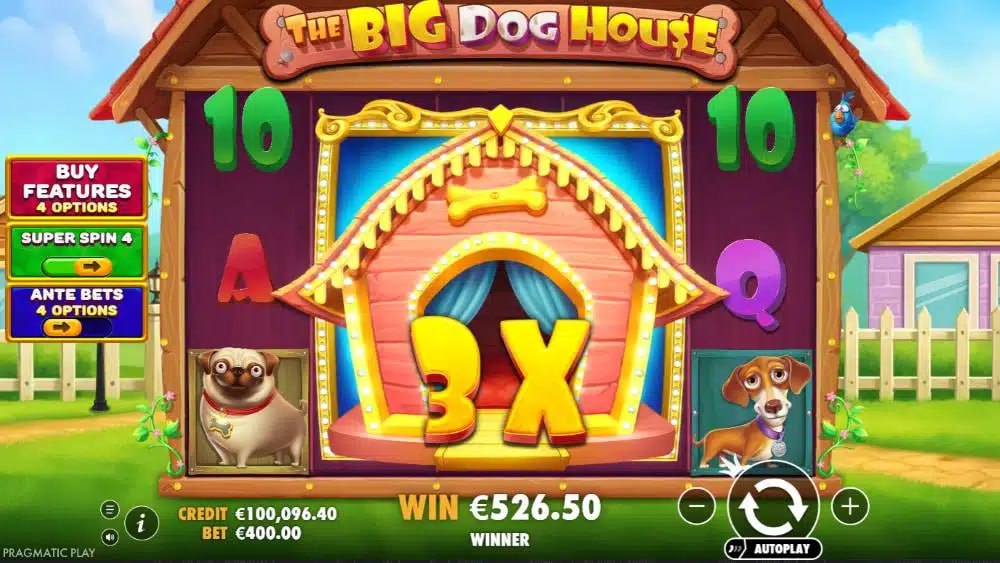 the big dog house - бонусный раунд
